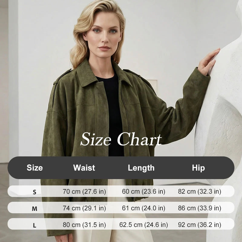 Suede-Like Cropped Bomber Jacket