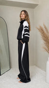 Retro Colorblock Tracksuit Set