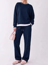 Fleece Fake Layer Loungewear Set