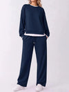 Fleece Fake Layer Loungewear Set