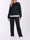 Fleece Fake Layer Loungewear Set