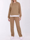 Fleece Fake Layer Loungewear Set