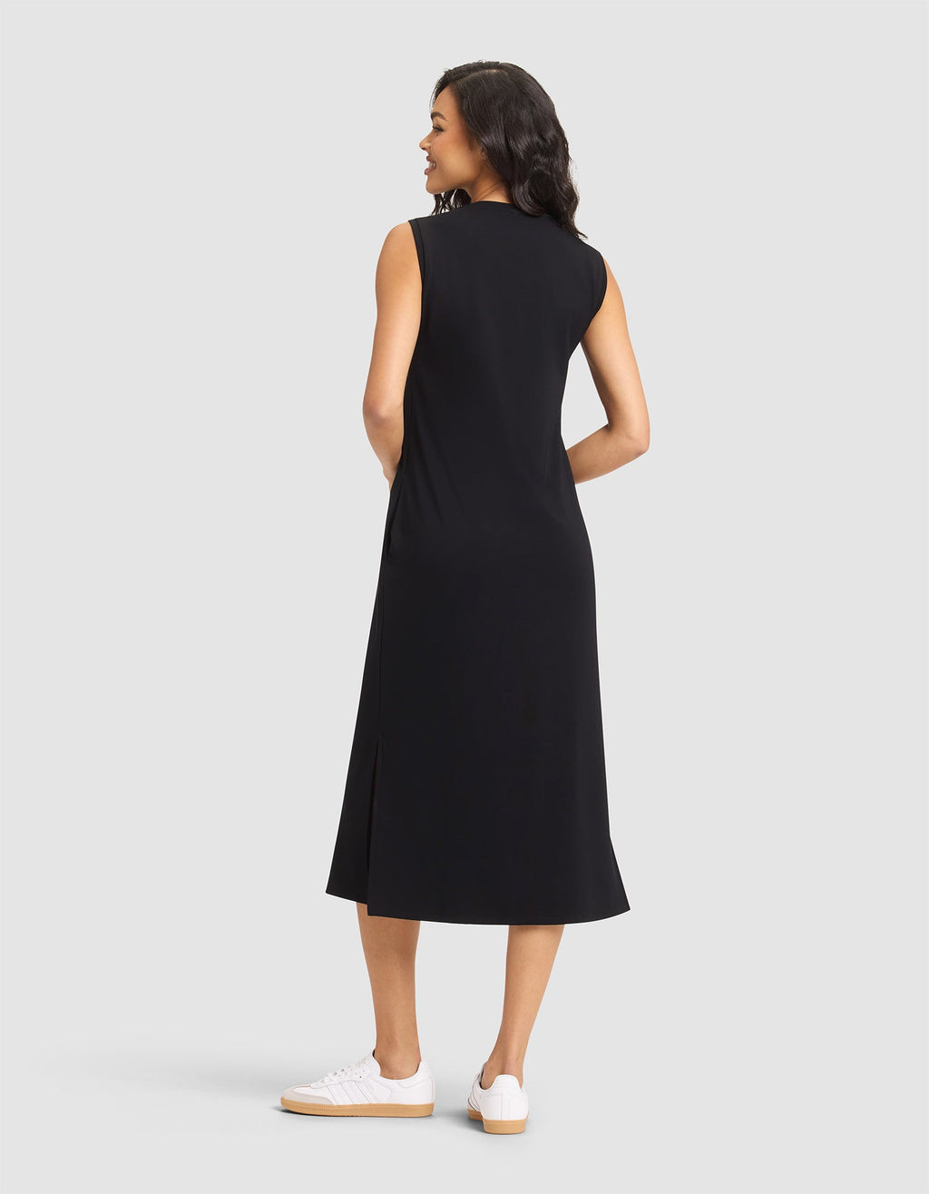 Women's Brushed Bamboo Sleeveless Midi Dress